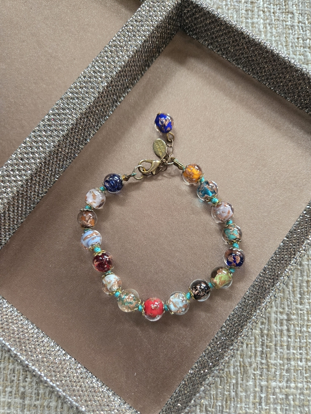 Glass Of Venice Murano Glass Beaded Bracelet